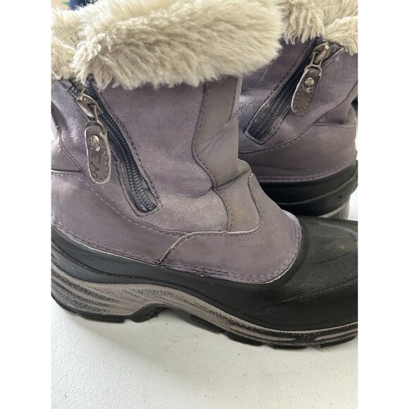 NORTH FACE WINTER BOOTS 400 GRAM Size US 4 Insulation Youth Girls Purple/Black - Picture 16 of 16